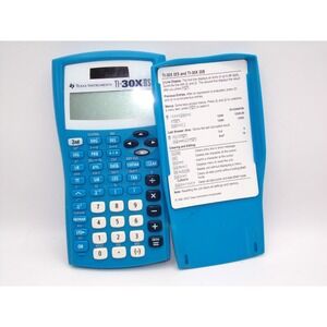 Texas Instruments TI-30X IIS Scientific Calculator Blue w/ Cover Tested Works